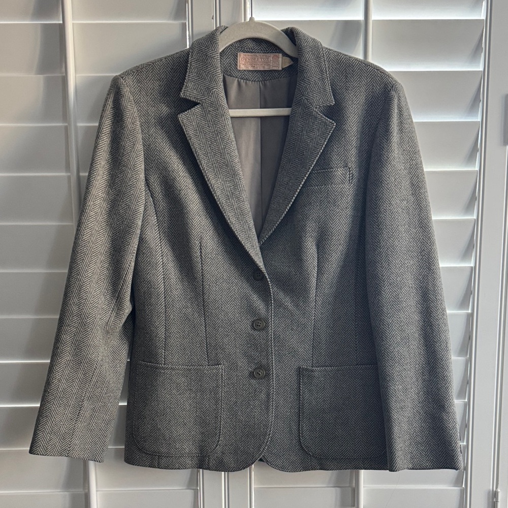Vintage Pendleton Wool Herringbone Blazer